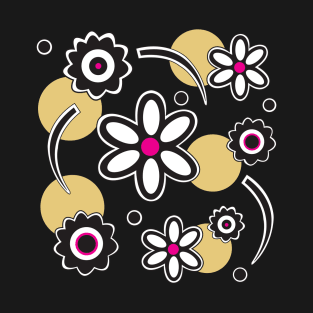 Flowers and Circles T-Shirt