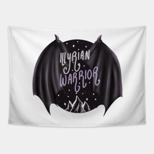 Illyrian Warrior - version 2 - with stars and mountains - ACOTAR Tapestry