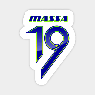 FELIPE MASSA # 19 _HELMET_2014 Magnet