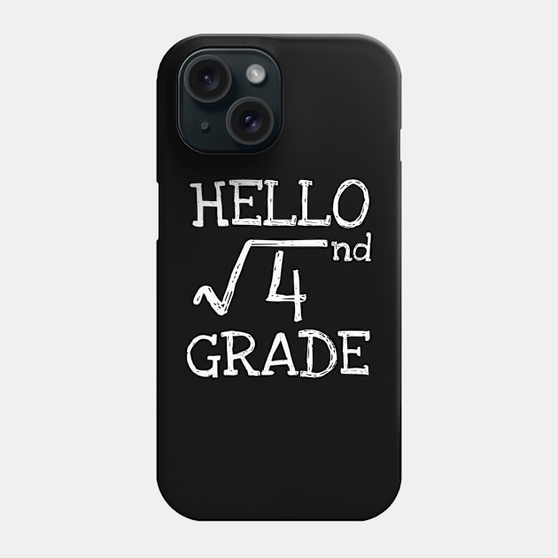 Hello 2nd grade Square Root of 4 math Teacher Phone Case by Daimon