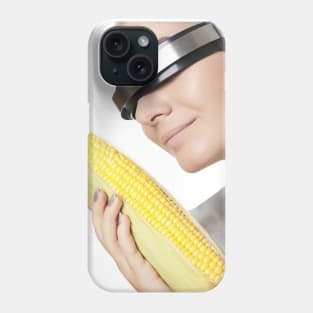 The art of Stock-like photos 7: Cyber woman with corn Phone Case