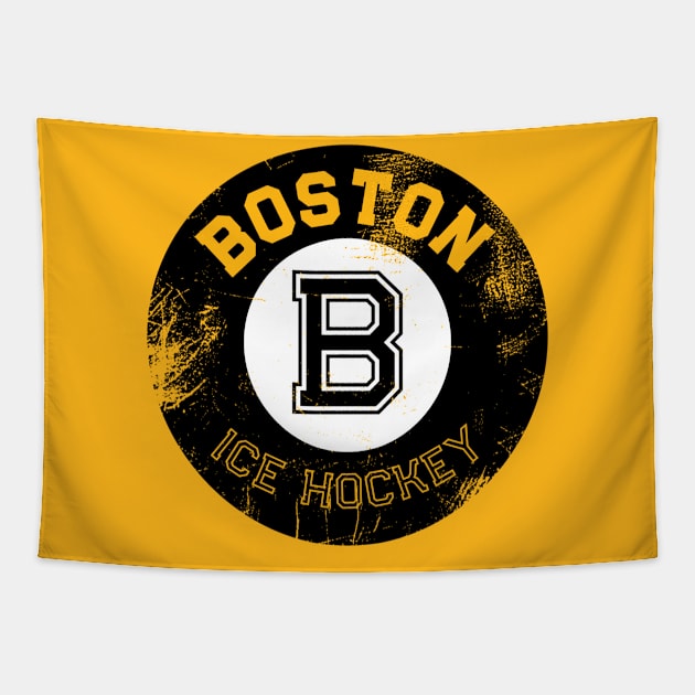 Boston ice hockey retro Tapestry by Sloop