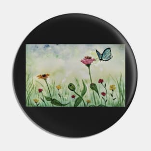 Butterfly with flowers Pin