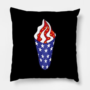 Memorial Day 4Th Of July Patriotic Ice Cream Cones Pillow