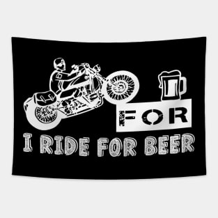 I ride for beer Tapestry