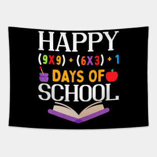 Happy 100 Days Of School Teacher Tapestry