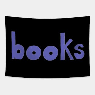 This is the word BOOKS Tapestry