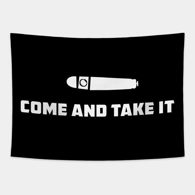 Come and Take it - Second Amendment Tapestry by amalya