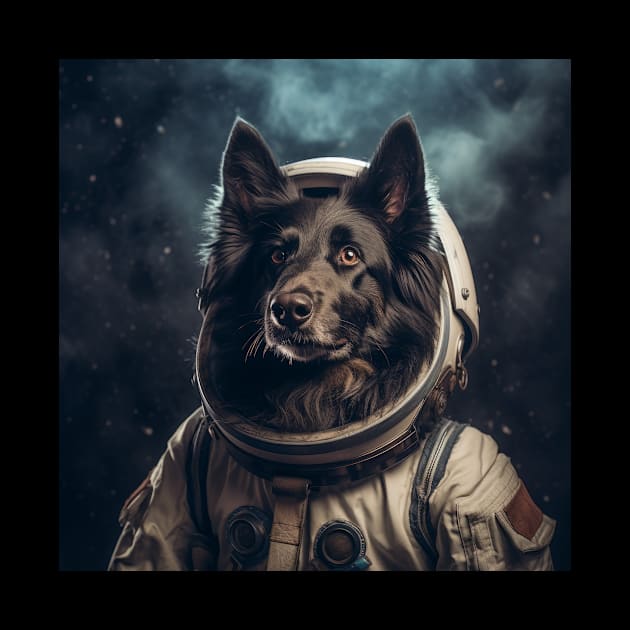 Astro Dog - Belgian Sheepdog by Merchgard