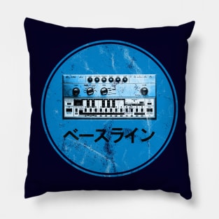 303 Bassline Synthesizer Vintage Retro Synth Art Pillow