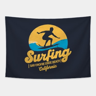 Surfing | San Onofre State Beach | California | Surfing lover gifts Tapestry