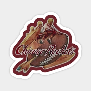 Chicago Rockets Football Team Magnet