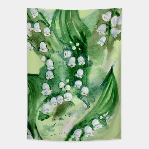 lily of the valley Tapestry by ArtKsenia
