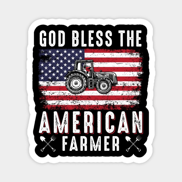 God Bless The American Farmer Magnet by Hensen V parkes