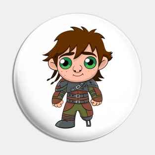 Hiccup chibi from cartoon How to train your dragon Pin