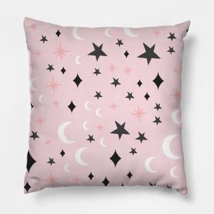 Halloween Stars and Moons Pillow