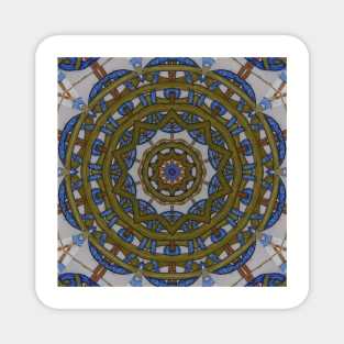 Globe Tiles Mandala Azulejos Magnet