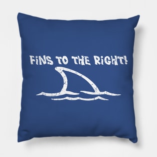 Fins To the Right Pillow