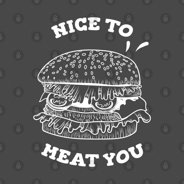 Nice to meat you hamburger by Applesix