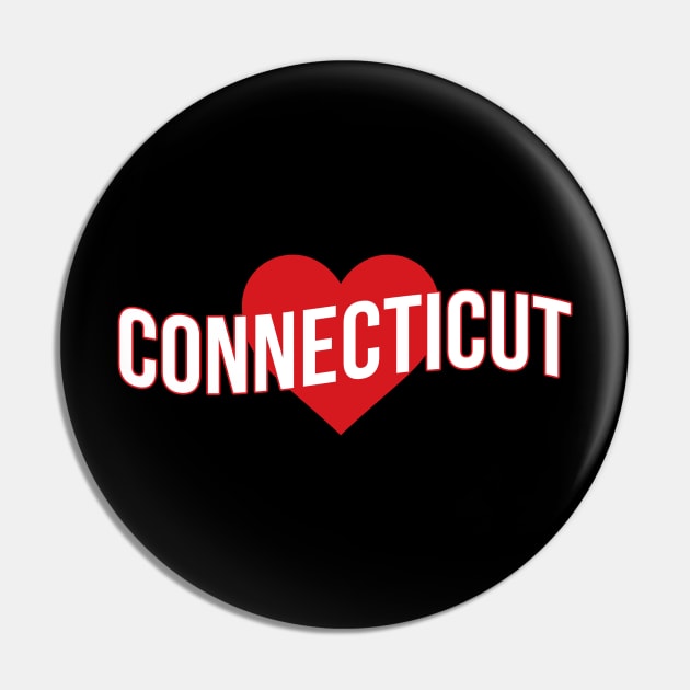 Connecticut Love Pin by Novel_Designs