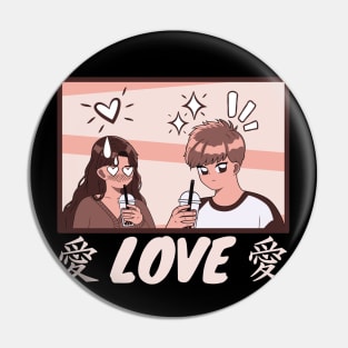 Anime Boy And Girl Pin