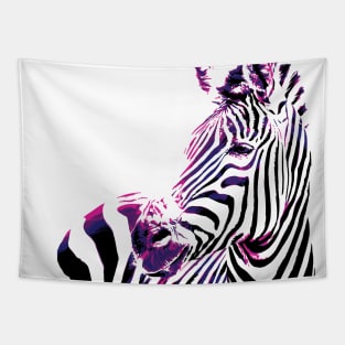 Hot Zebra Digital Painting Tapestry