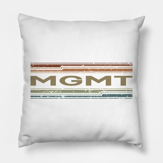 MGMT Retro Lines Pillow by casetifymask