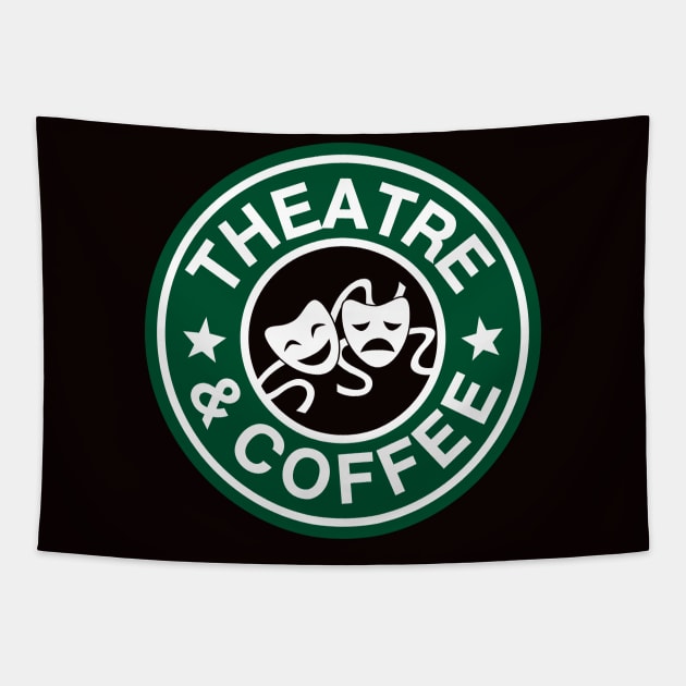 Theatre and Coffee Tapestry by KsuAnn