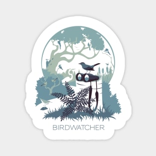 Birdwatcher (blues) Magnet