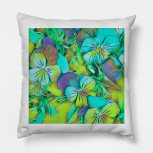 Pastel Pansies Pillow