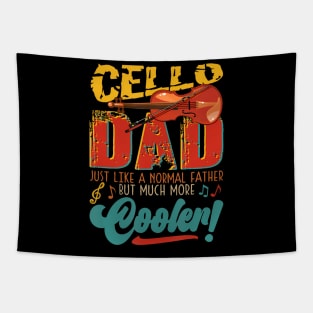 Cello Dad A Normal Father But Much More Cooler Tapestry