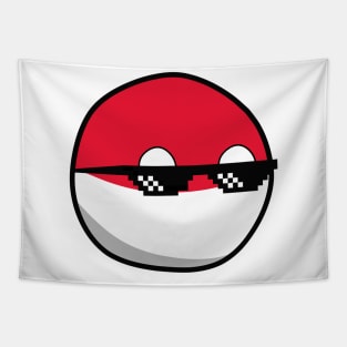 Polandball Countryballs Tapestry