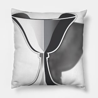 Chalice Grey Shadow Silhouette Anime Style Collection No. 326 Pillow