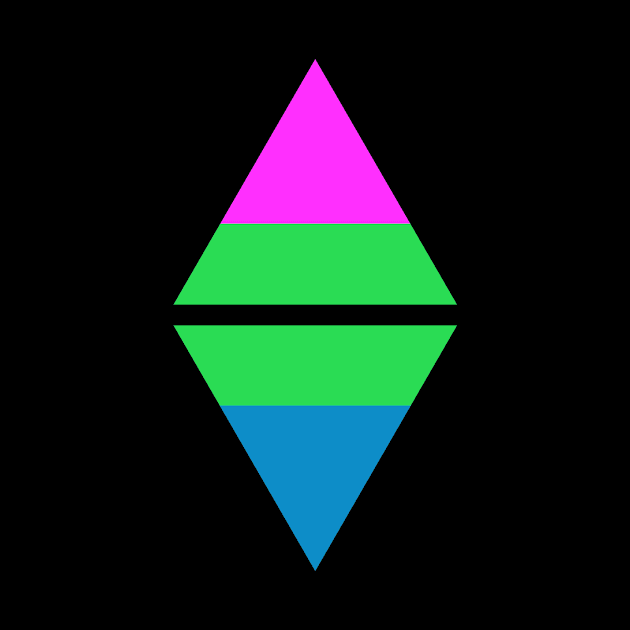 #nerfingwithpride Auxiliary Logo - Polysexual Pride Flag by hollowaydesigns