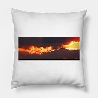 Sunset on Fire Pillow