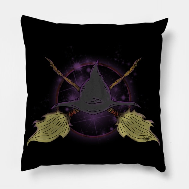 Witchy business Pillow by schockgraphics