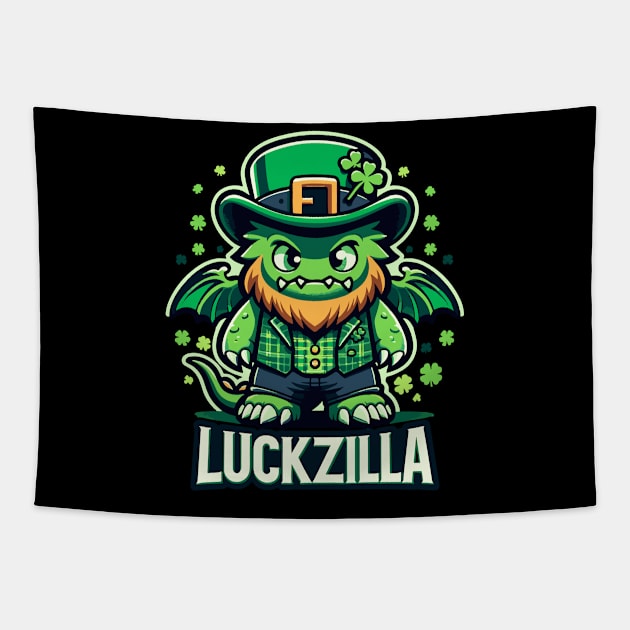 Luckzilla St. Paddy's Day Dragon Tapestry by star trek fanart and more