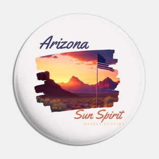 Arizona Sun Spirit Desert Patriot Pin