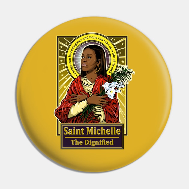 Saint Michelle Pin by Pop Art Saints