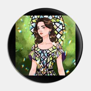 Stained glass dress Pin