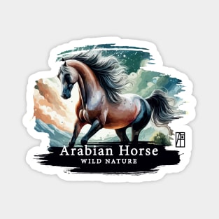 Arabian Horse - WILD NATURE - HORSE -8 Magnet