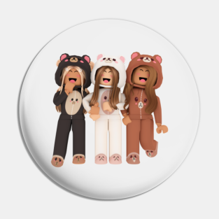 Roblox Character Head Pins And Buttons Teepublic - bear roblox avatar