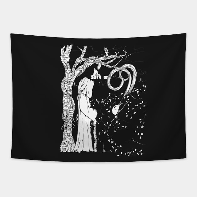 The Visitor Tapestry by NicoleWhelan