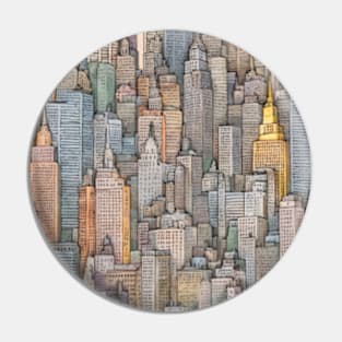 skyline nyc Pin