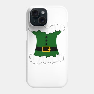 White and Green Corset Christmas Mrs Claus Phone Case