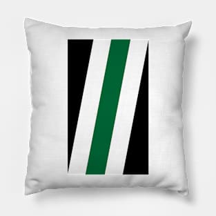 Green Stripe Black #minimal #art #design #kirovair #buyart #decor #home Pillow