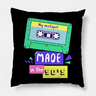 Made in the 90s Tape Cassette Pillow