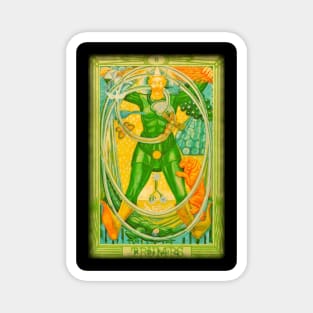 Thoth Tarot - O - The Fool. Magnet