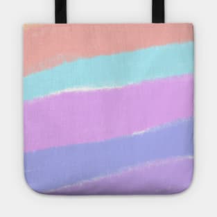 Blue pink purple watercolor abstract art Tote