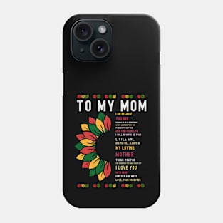 Happy Mothers Day Black Mom Queen Afro African Woman | Happy Mothers Day Black Mom Phone Case